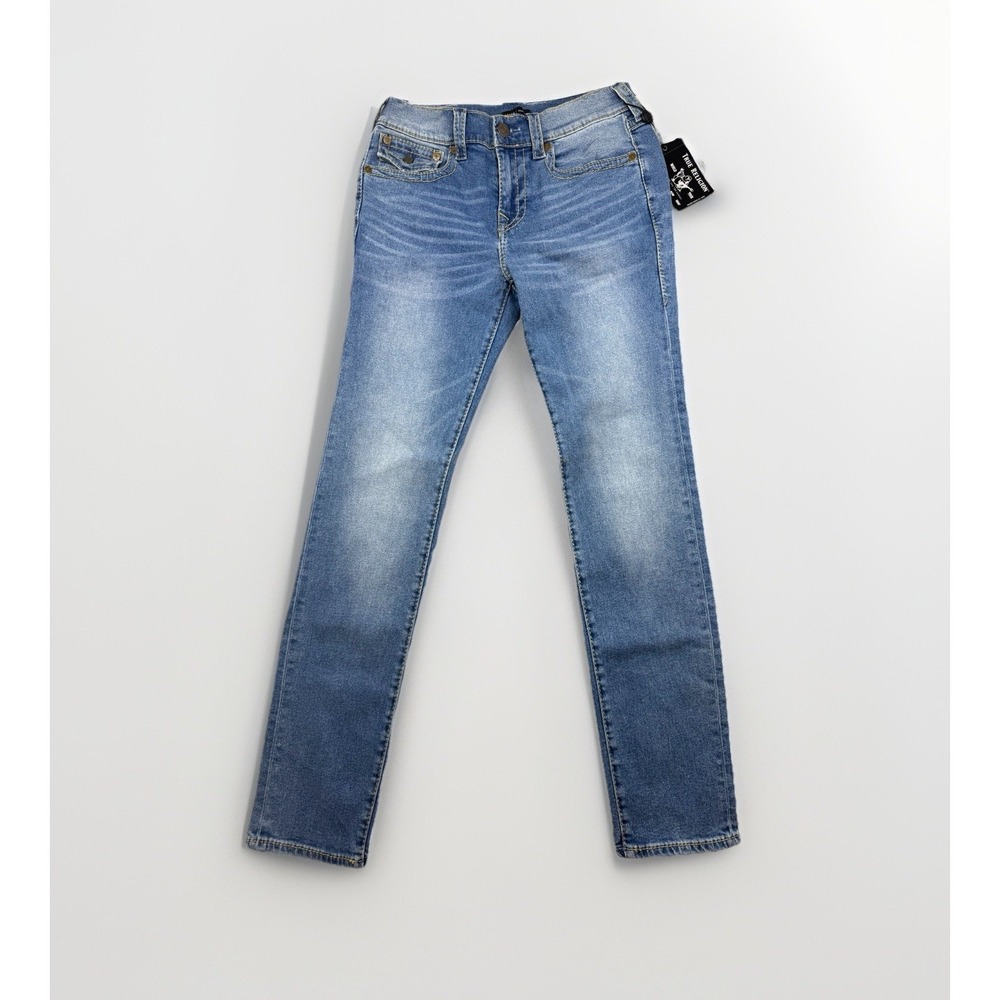 True Religion Jeans Men's Size 31 Rocco Flap Big T Relaxed Skinny Medium Wash